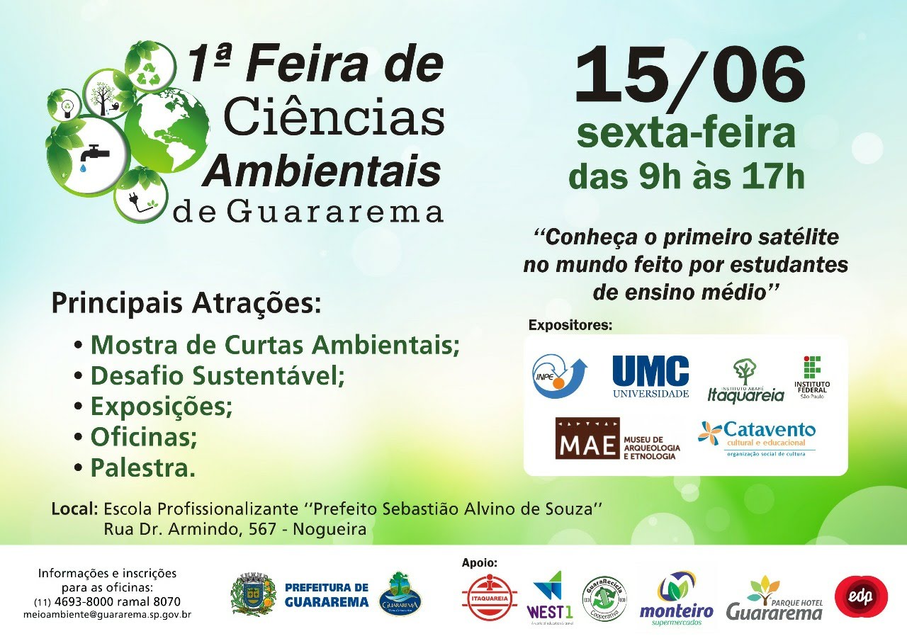 I Feira de Ciências Ambientais de Guararema.