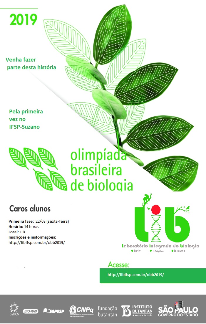 XV Olimpíada Brasileira de Biologia (OBB) 2019